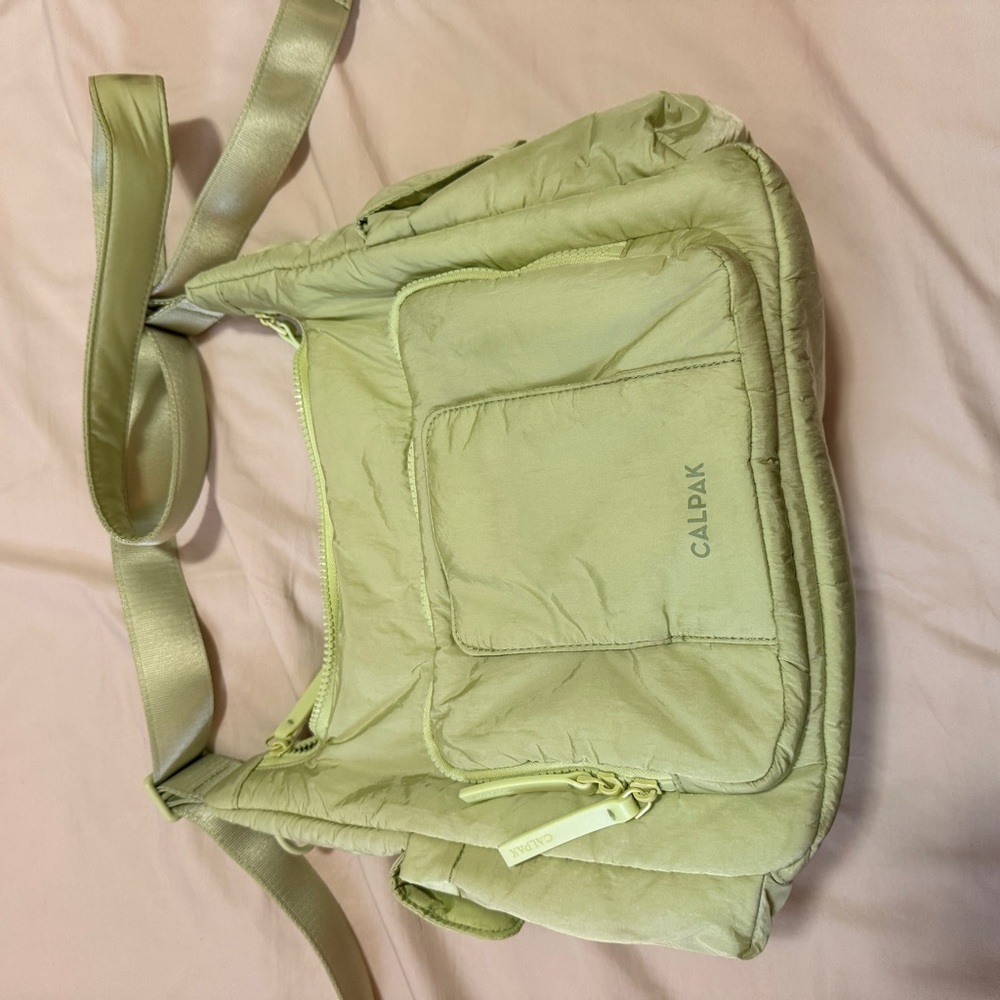Calpak Light Green Diaper Bag